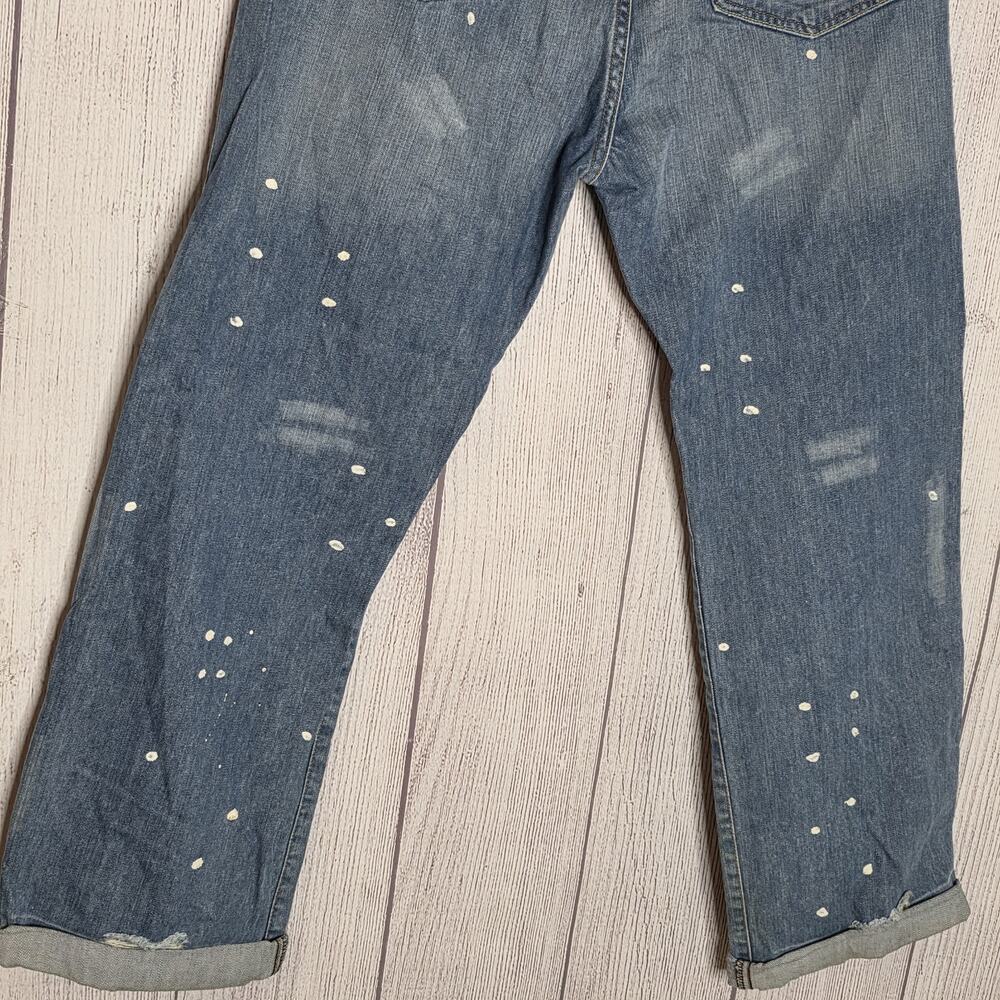 Y2K Von Dutch Compton Distressed Paint Splatter Jeans USA Made 34x32 - Picture 7 of 12
